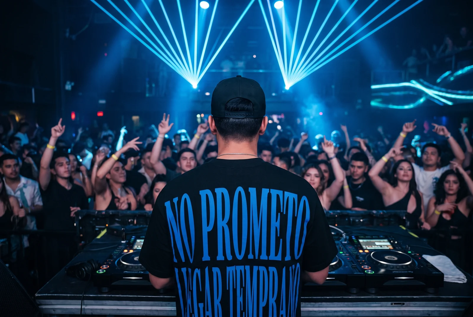 Desenfocado tee — No Prometo Llegar Temprano, rave (him)