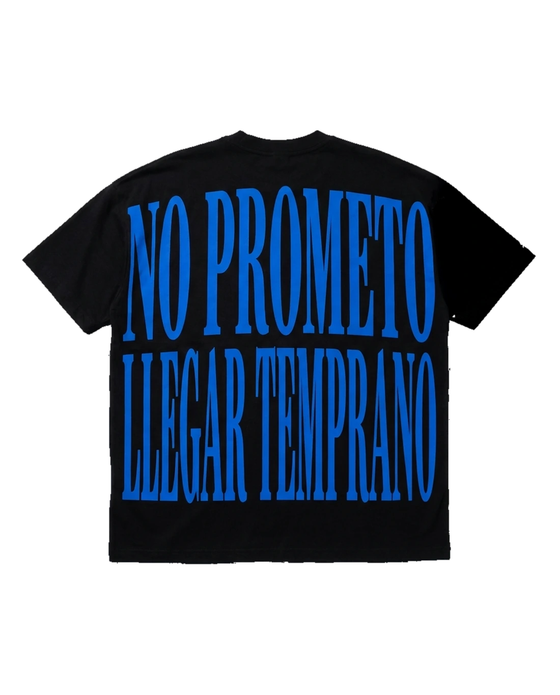 Desenfocado tee — back · No Prometo Llegar Temprano